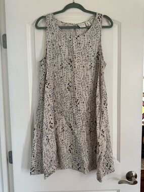 Rachel Zoe Ivory Printed Mini Swing Dress